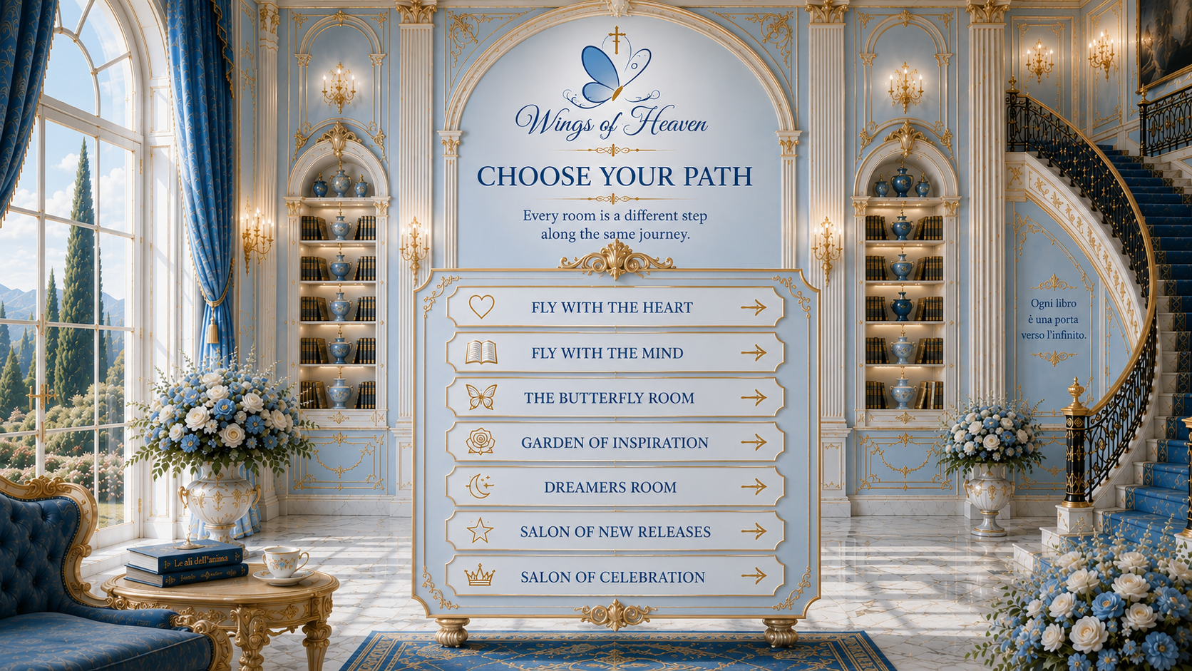 Wings of Heaven Great Hall with seven room choices